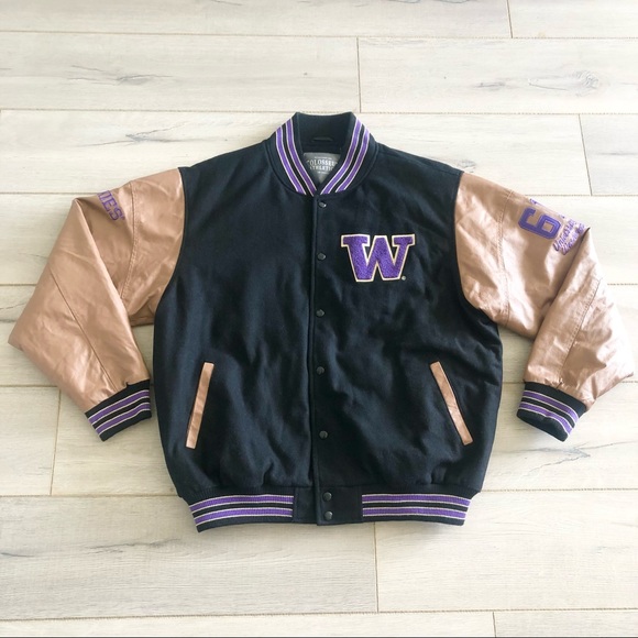 Washington Huskies Letterman Bomber 